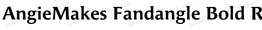 AngieMakes Fandangle Bold Regular字体转换